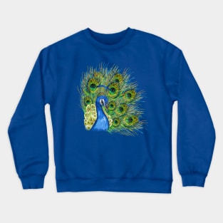 Peacock portrait Crewneck Sweatshirt